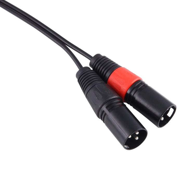 30cm CANNON XLR Male Audio Connector Adapter Cable with Metal Head 3.5mm Male to 3 Pin 3.5mm Male