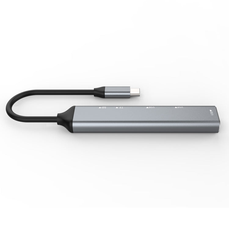 Adattatore USB-C 5 in 1 con 3 USB 3.0 e lettore schede SD/TF