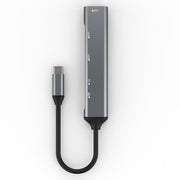 C-805 Adattatore per lettore di schede 5 in 1 da USB-C/Tipo-C a 3 USB 3.0 + TF/SD, C-805