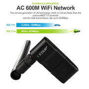 EDUP EP-AC1635 Antenna 2dBi per adattatore Ethernet USB wireless 11AC dual band da 600Mbps per laptop/PC, EP-AC1635