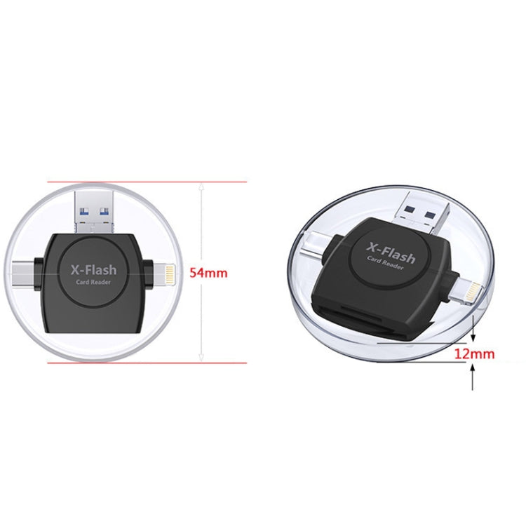 Lettore schede SD 3 in 1 X-Flash R01 per schede SD e TF