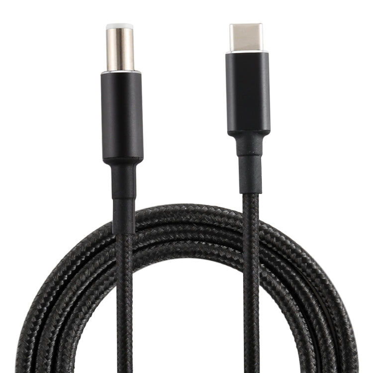 Cavo di ricarica in tessuto di nylon maschio PD 100 W 7,4 x 0,6 mm a USB-C/Type-C maschio per Dell, lunghezza cavo: 1,7 m, 7.4 x 0.6mm for Dell