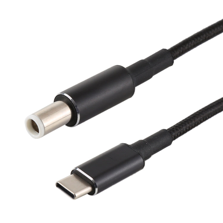 Cavo di ricarica in tessuto di nylon maschio PD 100 W 7,4 x 0,6 mm a USB-C/Type-C maschio per Dell, lunghezza cavo: 1,7 m, 7.4 x 0.6mm for Dell