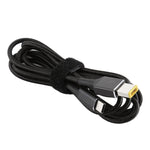 Cavo di ricarica per alimentazione in tessuto di nylon maschio quadrato grande a USB-C / Type-C per Lenovo, lunghezza cavo: 1,7 m, Big Square to Type-C