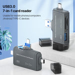 Lettore di schede USB 2.0 7 in 1 compatibile PC e smartphone