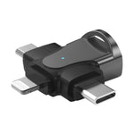 Adattatore OTG 3 in 1 USB a Type-C Micro USB 8 Pin