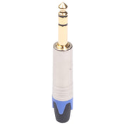 10PCS TC203N 6.35mm Gold Plated Stereo Audio Connector Solder Plug