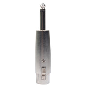 Adattatore audio 6,35 mm maschio a XLR femmina nero
