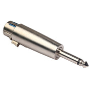 Adattatore audio 6,35 mm maschio a XLR femmina nero
