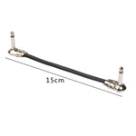 Cavo connettore maschio 6,35 mm per effetto chitarra 20 cm