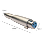 Adattatore audio XLR femmina-femmina 6,35 mm