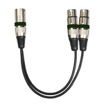 Cavo audio XLR maschio a doppia femmina 0,3 m