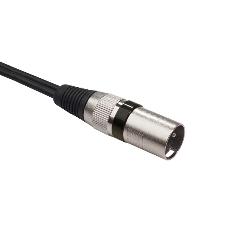 2055MFF-03 2 In1 XLR Male to Dual Female Microphone Audio Cable, Length: 0.3m