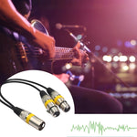 Cavo audio XLR maschio a doppia femmina 0,3 m