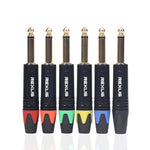 Spina adattatore audio mono 6,35 mm placcata oro 10 pezzi