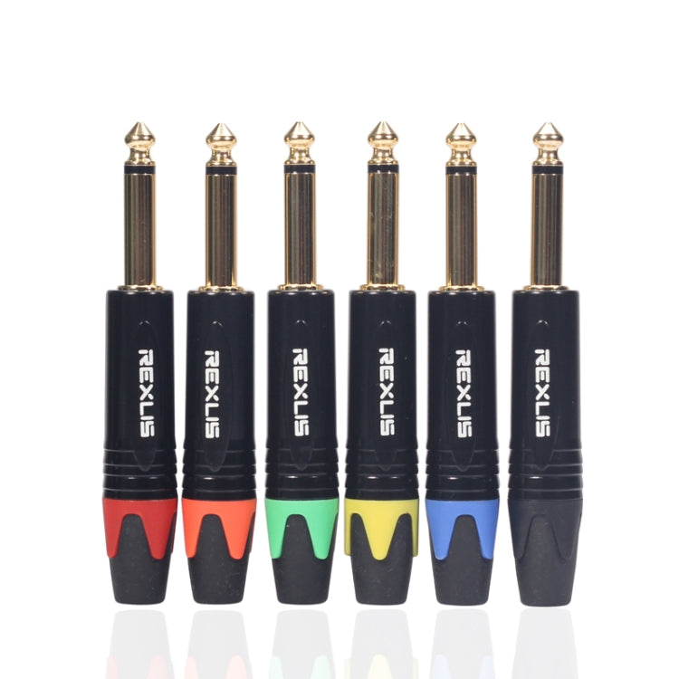 Spina adattatore audio mono 6,35 mm placcata oro 10 pezzi