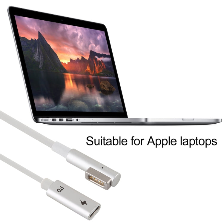 Adattatore di ricarica PD da MagSafe 1 a 5 pin (a forma di L) a USB-C/Type-C, Type-C to MagSafe 1