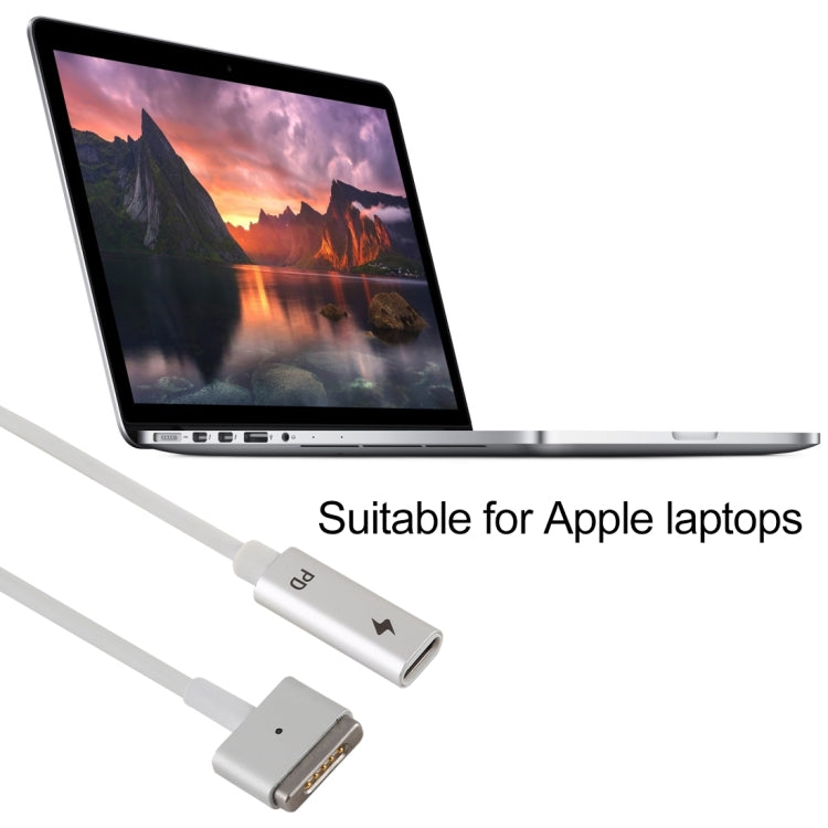 Adattatore di ricarica PD da MagSafe 2 a 5 pin (a forma di T) a USB-C / Type-C, Type-C to MagSafe 2