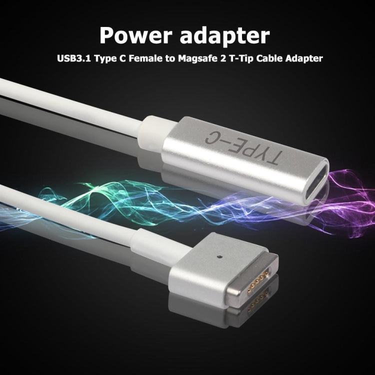 Adattatore di ricarica PD da MagSafe 2 a 5 pin (a forma di T) a USB-C / Type-C, Type-C to MagSafe 2
