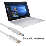 Cavo ricarica USB-C 4,5x3,0 mm per laptop HP 1,5 m