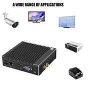 K620D Windows (non includere XP) e Linux Mini PC, Intel Celeron N2840 Dual Core 4 thread, fino a 2,0 GHz, 2 GB di RAM + 32 GB SSD, 2GB RAM + 32GB SSD