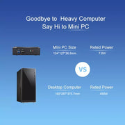 Mini PC K620D Windows (non includere XP) e Linux senza memoria e disco rigido, Intel Celeron N2840 Dual Core 4 thread, fino a 2,0 GHz, without Memory and Hard Disk