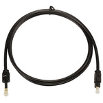 Cavo audio ottico digitale Toslink maschio da 1,5 m con diametro esterno di 4,0 mm a Mini Toslink maschio da 3,5 mm, 1.5m