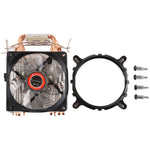 CoolAge L400 DC 12V 1600PRM 40.5cfm Dissipatore di calore Cuscinetto idraulico Ventola di raffreddamento Ventola di raffreddamento della CPU per AMD Intel 775 1150 1156 1151, L400 (White), L400 (Red)