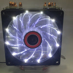 CoolAge L400 DC 12V 1600PRM 40.5cfm Dissipatore di calore Cuscinetto idraulico Ventola di raffreddamento Ventola di raffreddamento della CPU per AMD Intel 775 1150 1156 1151, L400 (White), L400 (Red)
