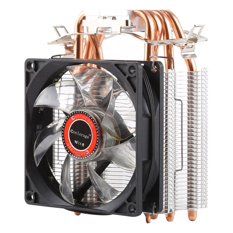CoolAge L400 DC 12V 1600PRM 40.5cfm Dissipatore di calore Cuscinetto idraulico Ventola di raffreddamento Ventola di raffreddamento della CPU per AMD Intel 775 1150 1156 1151, L400 (White), L400 (Red)