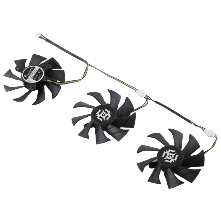 Ventola di raffreddamento della scheda grafica da 3 pezzi per Zotac GTX 1070-8GD5 X-OC, diametro: 85 mm, 0.5A Diameter: 9.5mm(3 PCS)