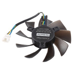 T129215SU Ventola di raffreddamento per sostituzione della ventola di raffreddamento a 4 pin con due cuscinetti a sfera per MSI Gigabyte GTX 1060 RX 480 460 570 580 R9 290X RX 550 Ventola di raffreddamento della scheda, diametro: 85 mm, 4 Pin Male