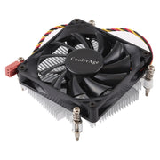 CoolAge 1155-1U DC 12V 2000PRM 30.5cfm Dissipatore di calore in alluminio Cuscinetto idraulico Ventola di raffreddamento Ventola di raffreddamento della CPU per Intel 1150 1156 1151, 1155-1U Aluminum