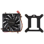 CoolAge 1155-1U DC 12V 2000PRM 30.5cfm Dissipatore di calore in alluminio Cuscinetto idraulico Ventola di raffreddamento Ventola di raffreddamento della CPU per Intel 1150 1156 1151, 1155-1U Aluminum