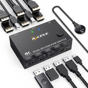 Switch KVM DP 3DP+3DP KC-KVM202DPA-USB2.0, KC-KVM202DPA
