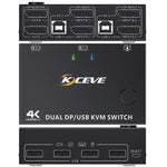 Switch KVM DP 3DP+3DP KC-KVM202DPA-USB2.0, KC-KVM202DPA