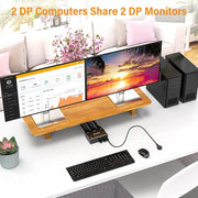 Switch KVM DP 3DP+3DP KC-KVM202DPA-USB2.0, KC-KVM202DPA