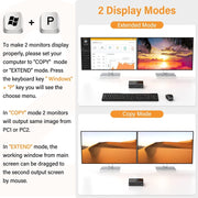 Switch KVM DP 3DP+3DP KC-KVM202DPA-USB2.0, KC-KVM202DPA