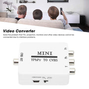 Adattatore AV componente mini convertitore video YPBPR a CVBS per TV/proiettore/monitor