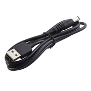 Cavo di alimentazione CC da USB a 5,5 x 2,1 mm da 3 A, lunghezza: 1 m, USB to DC 5.5x2.1mm