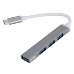 Adattatore HUB USB 3.0 x1 e USB 2.0 x3 a USB-C Type-C
