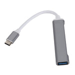 Adattatore HUB USB 3.0 x1 e USB 2.0 x3 a USB-C Type-C