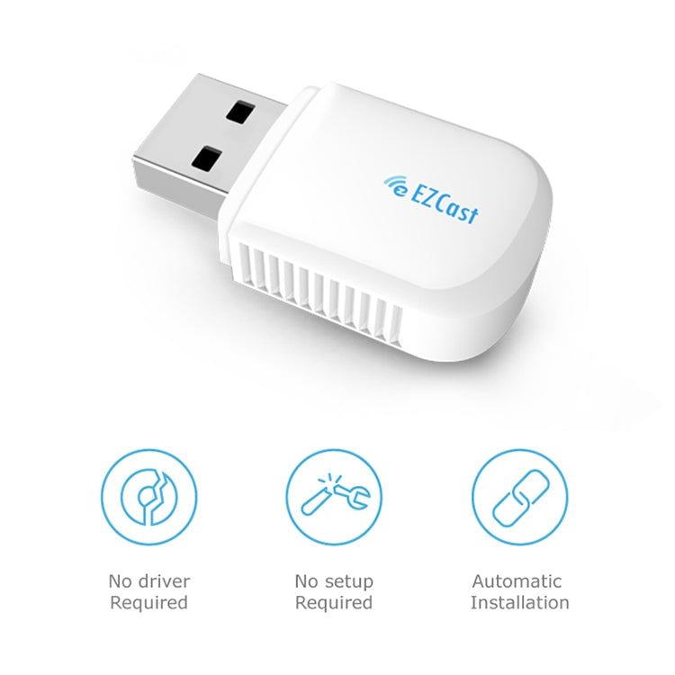 EZCast EZC-5200BS Adattatore wireless WiFi dual band 600Mbps + Bluetooth USB 2.0