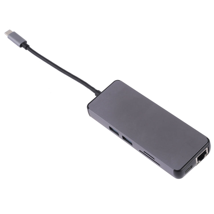 Adattatore 8 in 1 da USB C a HDMI USB 3.0 LAN VGA TF SD