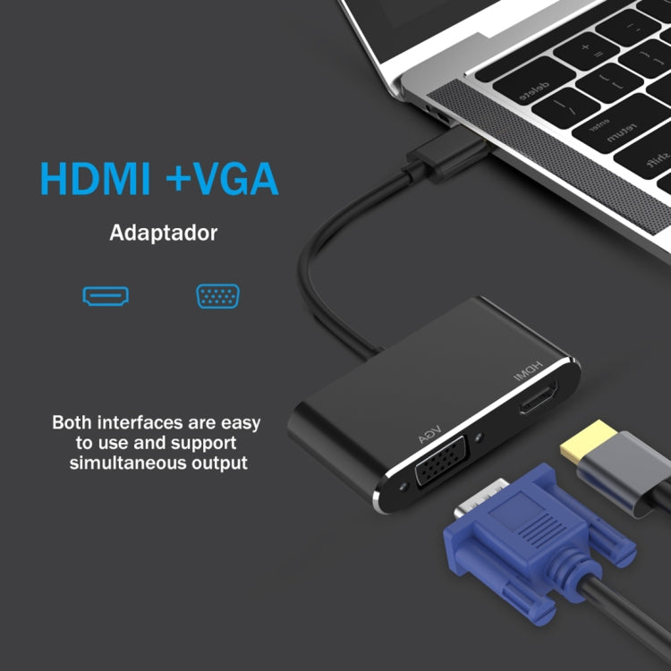 Adattatore 2 in 1 da USB 3.0 a HDMI + VGA