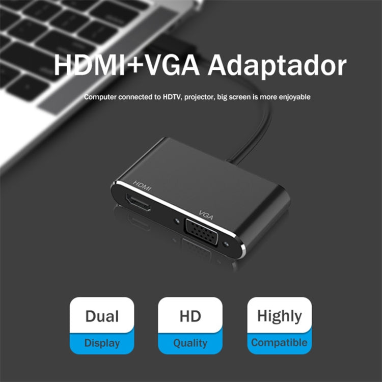 Adattatore 2 in 1 da USB 3.0 a HDMI + VGA