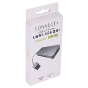 Adattatore USB 3.0 4 in 1 a 3 USB 3.0 + HDMI
