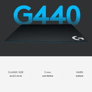 Tappetino per mouse da gioco rigido E-Sport Logitech G440, dimensioni: 34 x 28 cm, G440 Hard