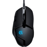 Logitech G402 Interfaccia USB 8 tasti 4000 DPI Mouse da gioco ottico cablato con tracciamento ad alta velocità regolabile a cinque velocità, Lunghezza: 2 m