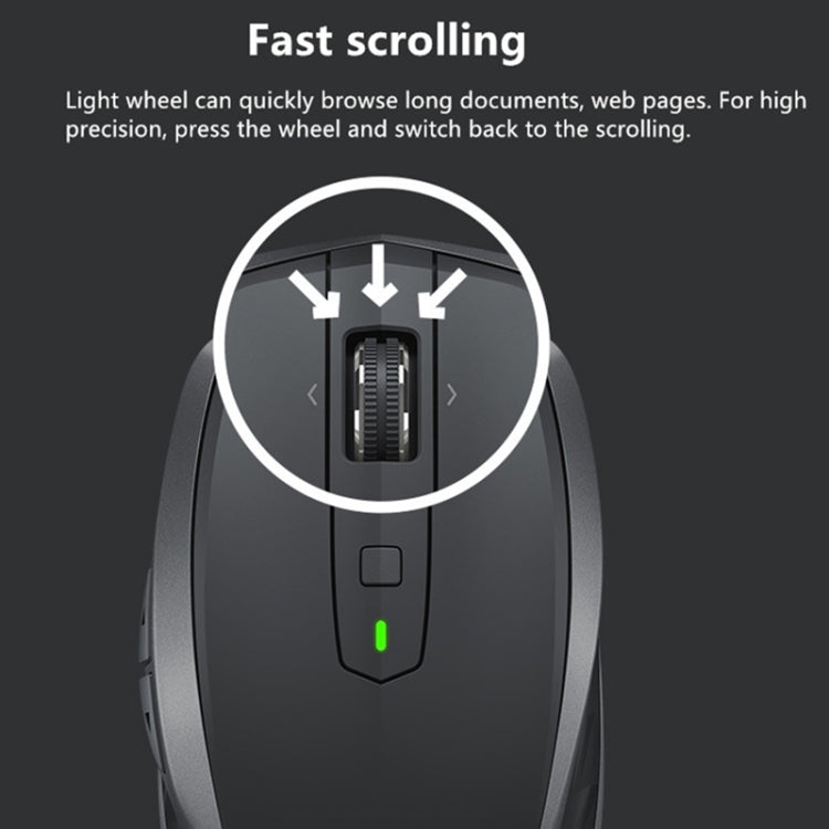 Logitech MX Anywhere 2S 4000 DPI Bluetooth + Unifying Mouse da gioco ottico wireless ricaricabile a doppia modalità con design simmetrico